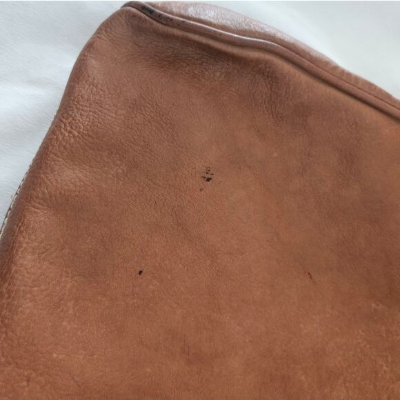 Cortanza Rota Brown Leather Purse Double Strap Handbag Minimalist Boho Casual - Picture 10 of 14